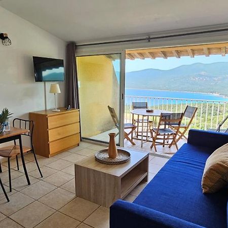 Chalereux T2 Vue Mer Et Piscine Alba Rossa Serra-di-Ferro  Exteriér fotografie